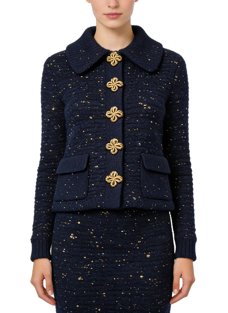 womens-gold-button-short-coat