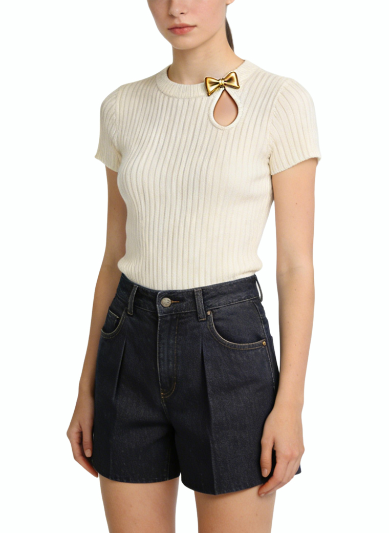straight-leg-casual-denim-shorts