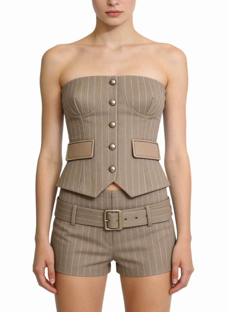 womens-retro-belted-high-waist-shorts